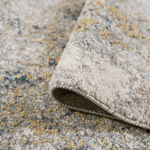 Amer Rugs Yasmin Contemporary Power-loom Area Rug With Abstract Design - Perfect For Any Living Space Decor Yellow,Blue Polyester Yas5311511