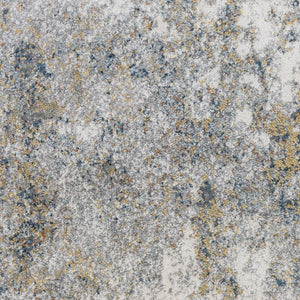 Amer Rugs Yasmin Contemporary Power-loom Area Rug With Abstract Design - Perfect For Any Living Space Decor Yellow,Blue Polyester Yas5311511