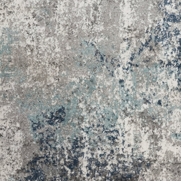 Amer Rugs Yasmin Contemporary Power-loom Area Rug With Abstract Design - Perfect For Any Living Space Decor Gray,Light Blue Polyester Yas75373