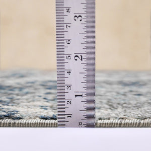 Amer Rugs Yasmin Contemporary Power-loom Area Rug With Abstract Design - Perfect For Any Living Space Decor Gray,Light Blue Polyester Yas75373