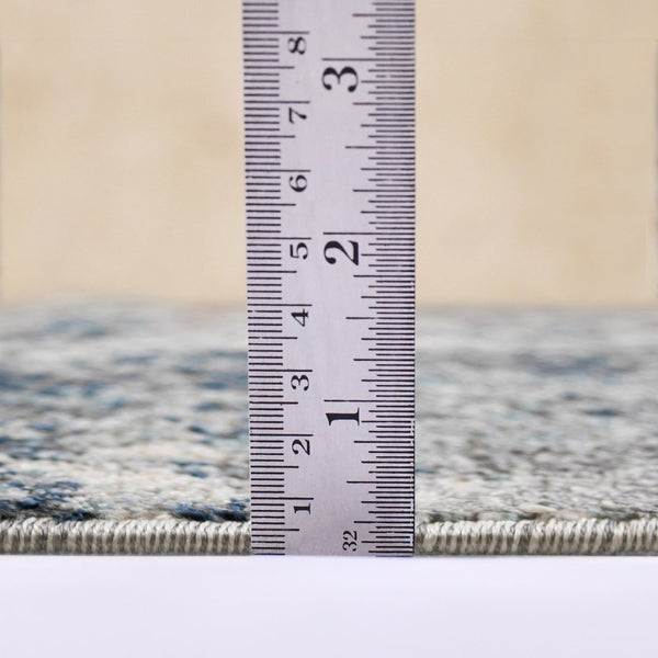 Amer Rugs Yasmin Contemporary Power-loom Area Rug With Abstract Design - Perfect For Any Living Space Decor Gray,Light Blue Polyester Yas75373