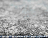 AMER Rugs Yasmin Deva YAS-7 Power-Loomed Machine Made Polyester Modern & Contemporary Abstract Rug Blue/Gray 7'10" x 10'6"
