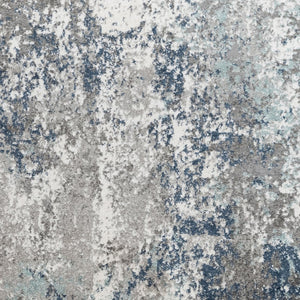 Amer Rugs Yasmin Contemporary Power-loom Area Rug With Abstract Design - Perfect For Any Living Space Decor Gray,Light Blue Polyester Yas75373