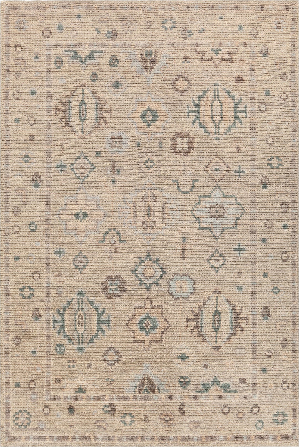 Chandra Rugs Hand Knotted Traditional Rug - Exquisite Artistry In 100% Premium Wool For Ultimate Home Elegance Tan,Brown,Green Wool Yaz58201-576