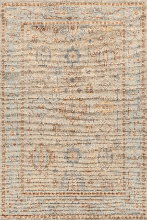 Chandra Rugs Hand Knotted Traditional Rug - Exquisite 100% Wool Masterpiece For Timeless Elegance And Comfort Tan,Blue,Brown Wool Yaz58202-79106