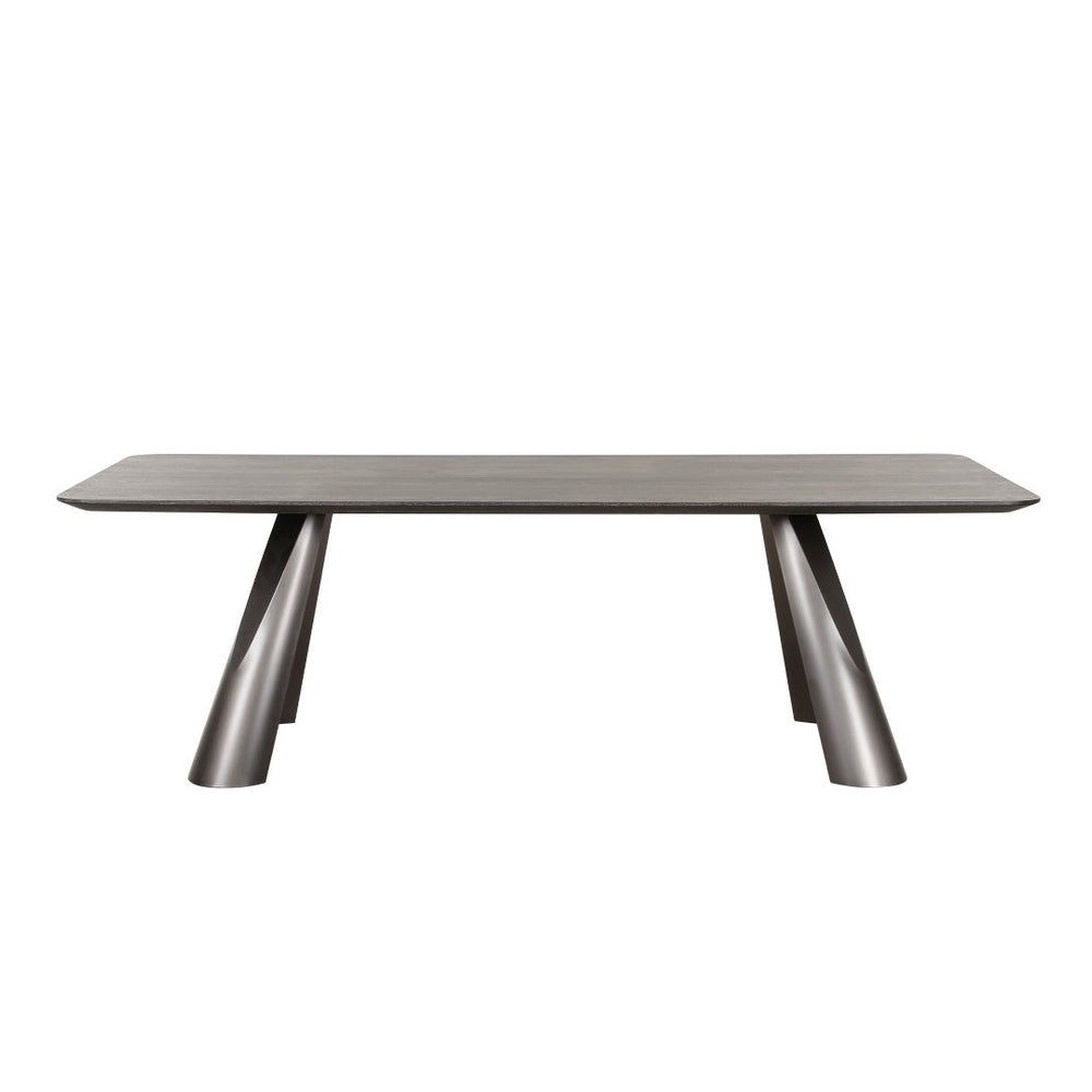 Pasargad Home Novara Round Dining Table - Modern Elegance For Sophisticated Dining Spaces D. Brown Mdf Plz-386dt