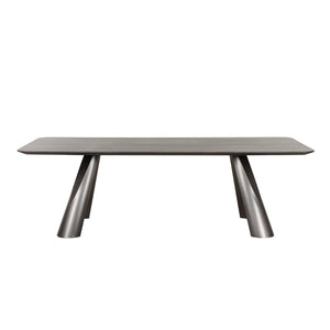 Pasargad Home Novara Round Dining Table - Modern Elegance For Sophisticated Dining Spaces D. Brown Mdf Plz-386dt