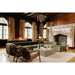 Moe's Home Harlowe Lounge Chair - Mid-century Inspired Comfort With Top-quality Leather & Solid Walnut Frame Brown Upholstery, 100% Top Grain Leather,Solid Walnut Frame Yc-1040-03