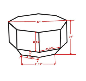 Pasargad Home Dorian Copper Finish Coffee Table - Modern Geometric Design For Chic Living Spaces Brass Iron Prr-021brs