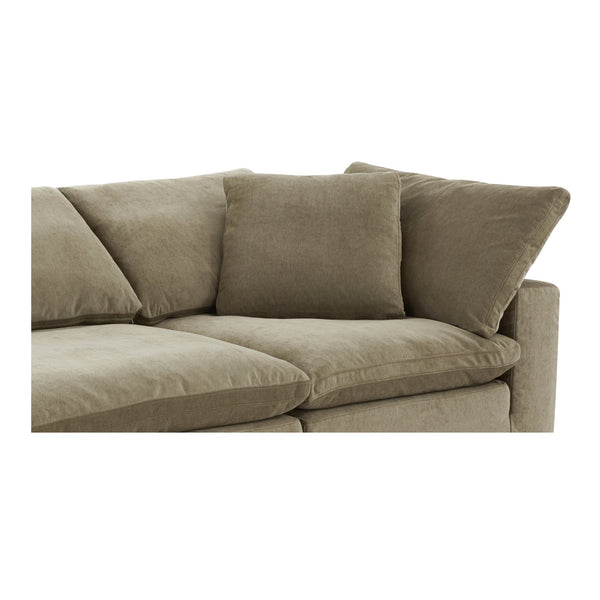 Moe's Home Clay Modular Sofa - Ultra-comfortable Performance Fabric Seating With Stain-resistant Technology Green Upholstery, 100% Polyester Resist Performance Fabric,Wood And Plywood Frame Yj-1026-16