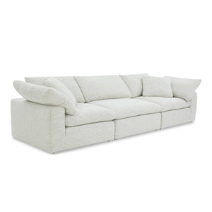 Moe's Home Clay Modular Sofa - Ultra-comfortable Performance Fabric Seating With Stain-resistant Technology Grey Upholstery, 100% Polyester Neverfear™ Fabric,Wood And Plywood Frame Yj-1026-49