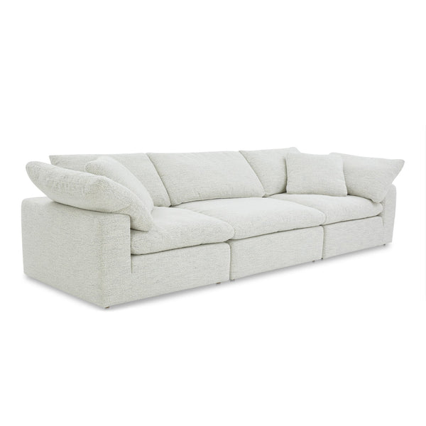 Moe's Home Clay Modular Sofa - Ultra-comfortable Performance Fabric Seating With Stain-resistant Technology Grey Upholstery, 100% Polyester Neverfear™ Fabric,Wood And Plywood Frame Yj-1026-49