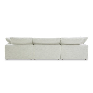 Moe's Home Clay Modular Sofa - Ultra-comfortable Performance Fabric Seating With Stain-resistant Technology Grey Upholstery, 100% Polyester Neverfear™ Fabric,Wood And Plywood Frame Yj-1026-49