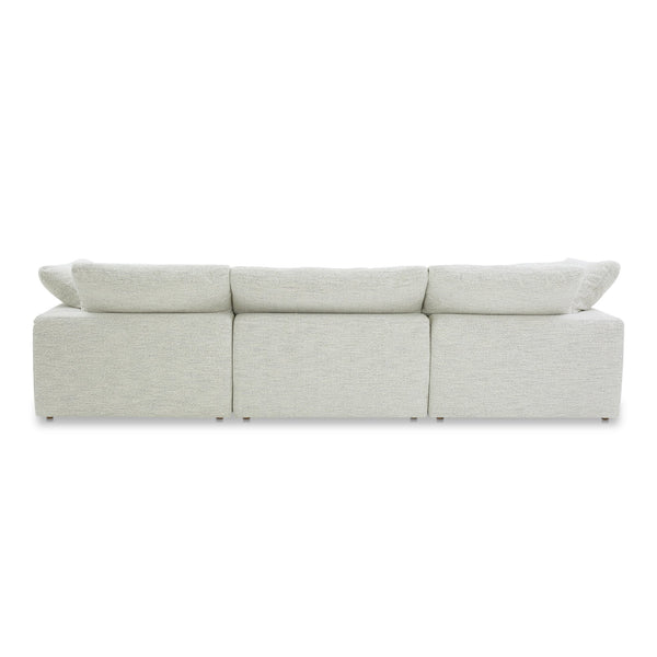 Moe's Home Clay Modular Sofa - Ultra-comfortable Performance Fabric Seating With Stain-resistant Technology Grey Upholstery, 100% Polyester Neverfear™ Fabric,Wood And Plywood Frame Yj-1026-49
