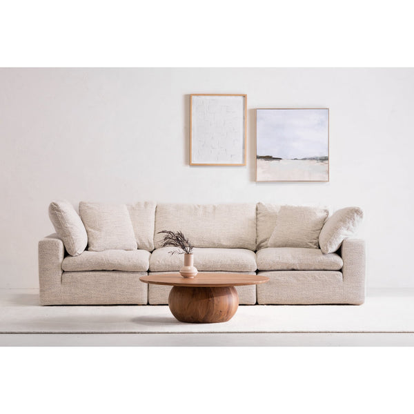 Moe's Home Clay Modular Sofa - Ultra-comfortable Performance Fabric Seating With Stain-resistant Technology Grey Upholstery, 100% Polyester Neverfear™ Fabric,Wood And Plywood Frame Yj-1026-49