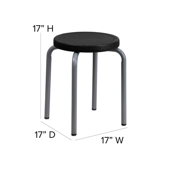 English Elm Remington Stackable Stool - Durable, Space-Saving Seating for Classrooms and Activity Rooms YK01B-GG