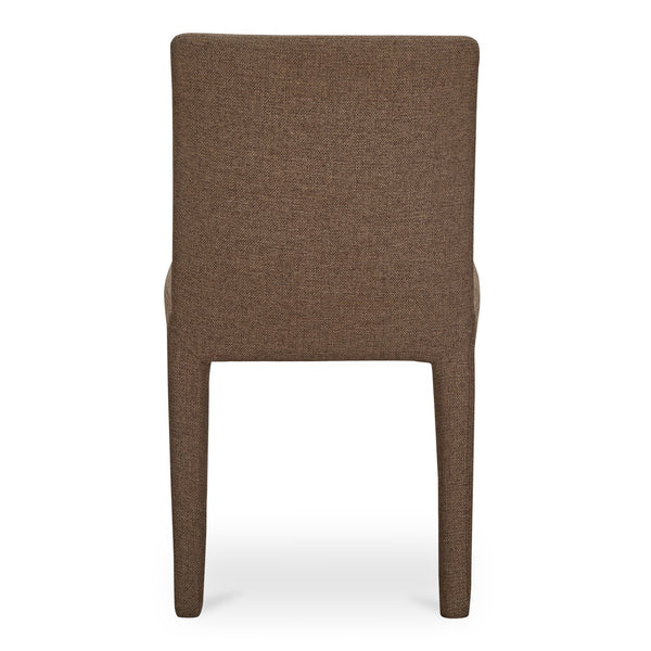 Moe's Home Monte Dining Chair Set Of 2 - Stylishly Upholstered, Stain-resistant Comfort For Everyday Dining Brown Upholstery, 100% Polyester,Iron Frame Ym-1008-03