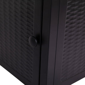 English Elm Olympia 28" Square 50,000 BTU Outdoor Fire Pit Table - Stainless Steel Top, Wicker Base & Lid Included YO-GYM80015-BK-GG