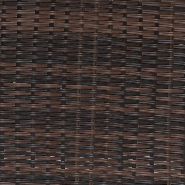 English Elm Olympia 45" Outdoor Propane Gas Fire Pit Table - 50,000 BTU with Stainless Steel Top & Wicker Base YO-GYM81008-BK-GG