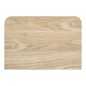 Moe's Home Round Off Nightstand - Stylish Walnut Design With Soft Corners & Seamless Drawer For Bedroom Aesthetics Natural Walnut And Oak Veneer,Mdf Yr-1001-21