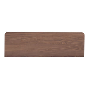 Moe's Home Round Off Dresser - Elegant Walnut Storage Solution With Soft-close Drawers For Bedroom Serenity Brown Walnut Veneer,Mdf Yr-1003-03