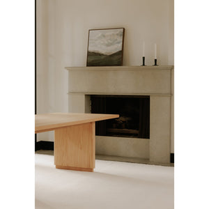 Moe's Home Round Off Dining Table - Embrace Natural Beauty With Elegant Oak Design And Rounded Corners Natural Oak Veneer Over Mdf,Rubber Wood Bottom Frame Yr-1009-24-0