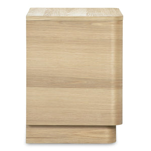 Moe's Home Round Off Tall Nightstand – Elegant Minimalist Design With Generous Storage And Smooth Gliding Drawers Natural Oak Veneer Over Mdf,Rubber Wood Base Yr-1013-24