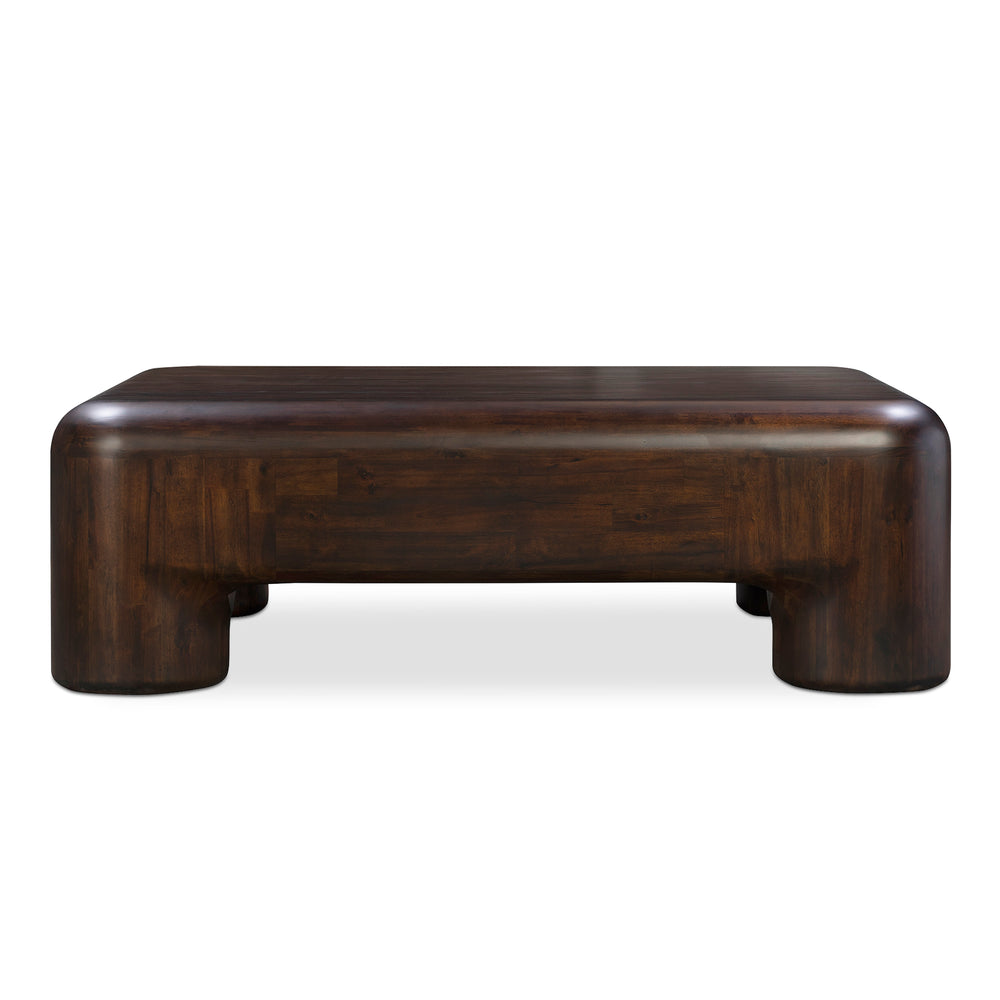 Moe's Home Rowan Coffee Table - Whimsical Elegance In Solid Acacia Wood With Rich Walnut Finish For Any Home Brown Solid Acacia Yr-1014-20