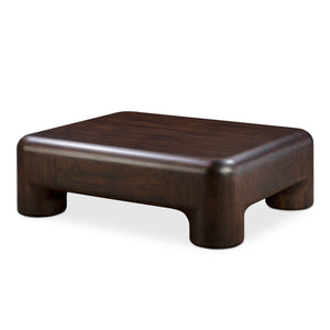 Moe's Home Rowan Coffee Table - Whimsical Elegance In Solid Acacia Wood With Rich Walnut Finish For Any Home Brown Solid Acacia Yr-1014-20