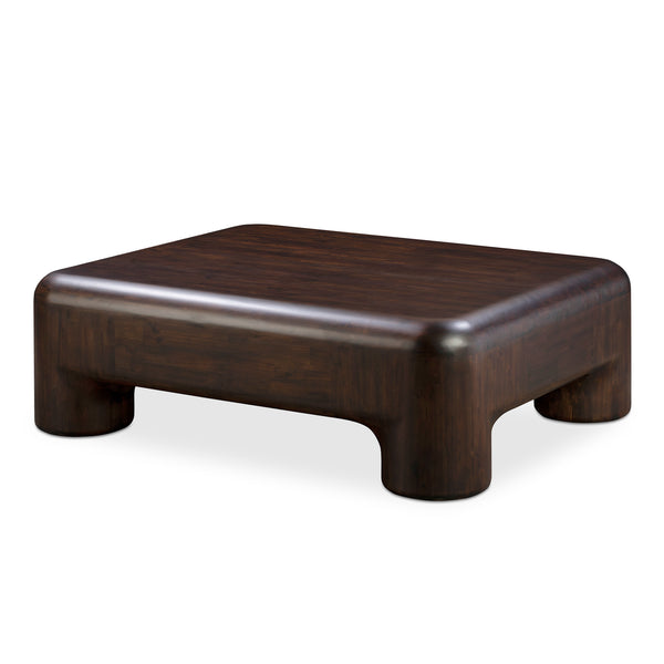 Moe's Home Rowan Coffee Table - Whimsical Elegance In Solid Acacia Wood With Rich Walnut Finish For Any Home Brown Solid Acacia Yr-1014-20
