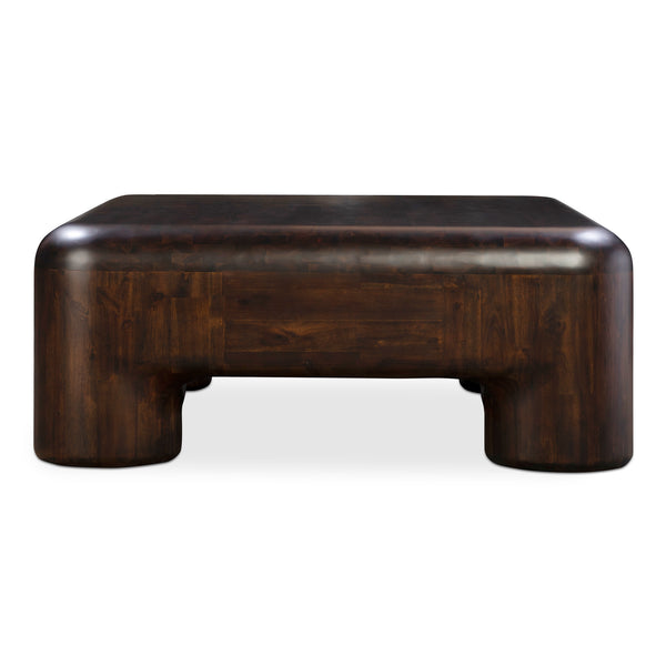 Moe's Home Rowan Coffee Table - Whimsical Elegance In Solid Acacia Wood With Rich Walnut Finish For Any Home Brown Solid Acacia Yr-1014-20