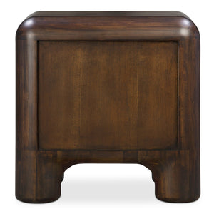 Moe's Home Rowan Nightstand - Timeless Acacia Elegance With Soft-close Drawers And Whimsical Charm Brown Solid Acacia,Acacia Veneer Over Mdf Back And Drawer Frame Yr-1016-20