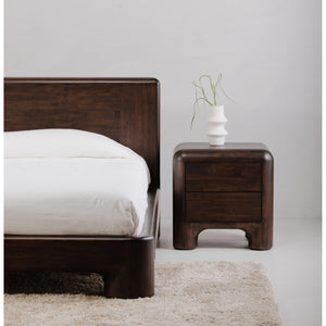 Moe's Home Rowan Nightstand - Timeless Acacia Elegance With Soft-close Drawers And Whimsical Charm Brown Solid Acacia,Acacia Veneer Over Mdf Back And Drawer Frame Yr-1016-20