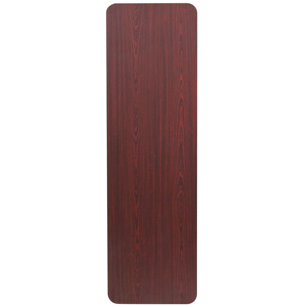 English Elm Floyd 5-Foot Mahogany Folding Training Table - Durable, Space-Saving, and Perfect for Any Setup! YT-1860-HIGH-WAL-GG