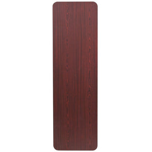 English Elm Floyd 5-Foot Mahogany Folding Training Table - Durable, Space-Saving, and Perfect for Any Setup! YT-1860-HIGH-WAL-GG