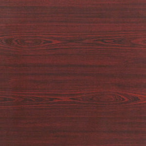 English Elm Frankie 4-Foot Folding Banquet Table with Mahogany Laminate Top - Durable, Lightweight, Versatile Design YT-2448-MEL-WAL-GG