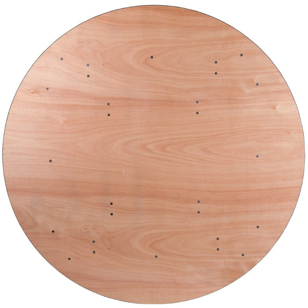 English Elm Furman 5.5-Foot Round Folding Banquet Table - Durable, Portable Design Perfect for Events & Gatherings YT-WRFT66-TBL-GG