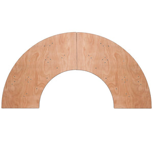 English Elm Ginny Serpentine Folding Banquet Table - 5.5 ft Durable Design for Weddings, Events & Hospitality YT-WSFT48-24-SP-GG