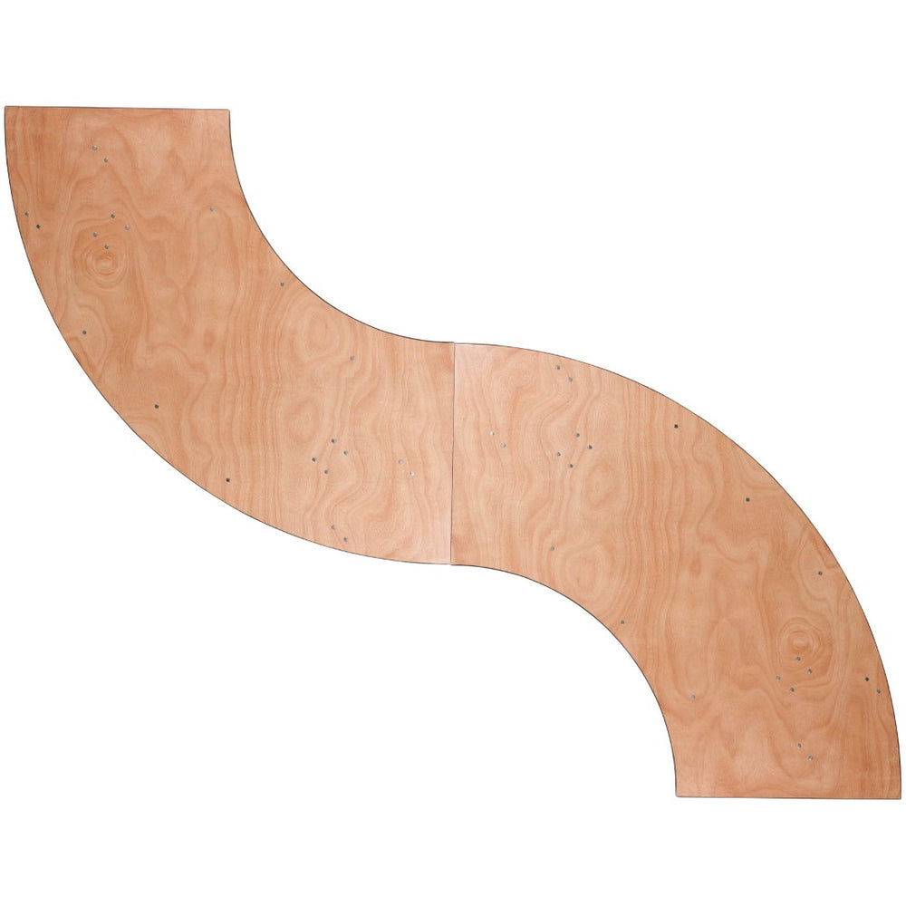 English Elm Ginny Serpentine Folding Banquet Table - 7.25 ft. Durable, Portable for Events & Custom Layouts YT-WSFT60-30-SP-GG