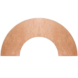 English Elm Ginny Serpentine Folding Banquet Table - 7.25 ft. Durable, Portable for Events & Custom Layouts YT-WSFT60-30-SP-GG