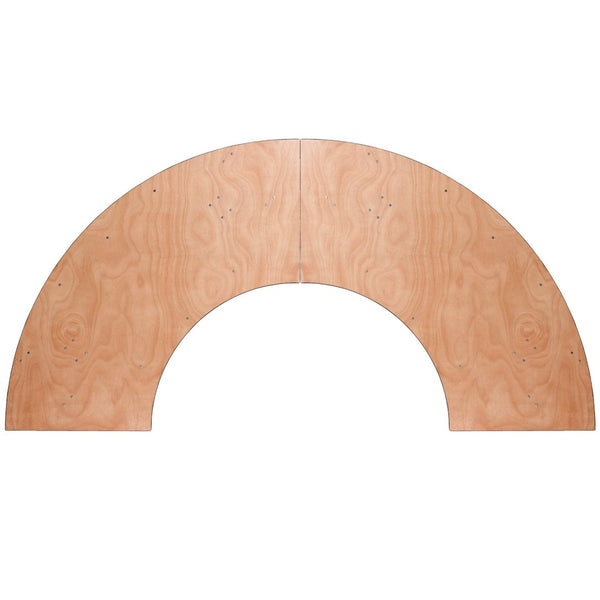 English Elm Ginny Serpentine Folding Banquet Table - 7.25 ft. Durable, Portable for Events & Custom Layouts YT-WSFT60-30-SP-GG