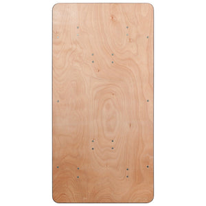 English Elm Gael 5-Foot Folding Banquet Table for Versatile Use - Ideal for Events, Dining, and Workspaces YT-WTFT30X60-TBL-GG