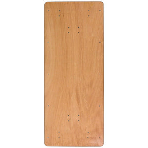 English Elm Gael 6-Foot Rectangular Folding Banquet Table - Durable, Versatile Design for Any Event or Home! YT-WTFT30X72-TBL-GG