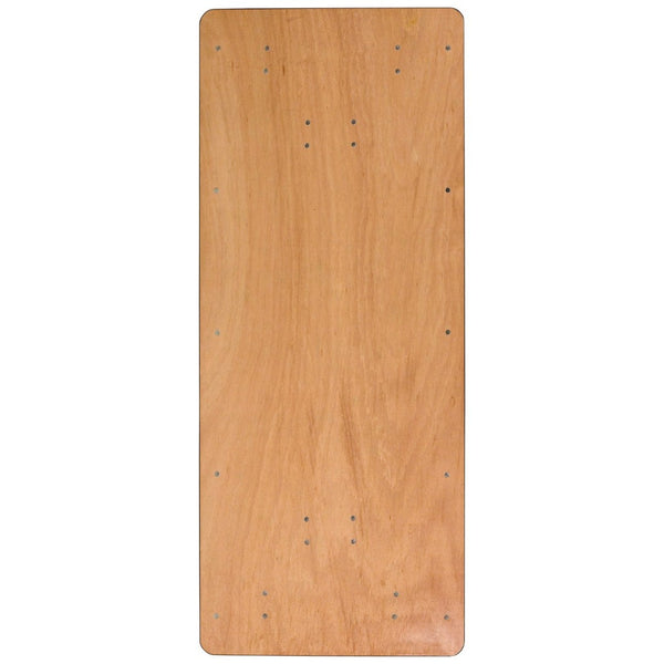 English Elm Gael 6-Foot Rectangular Folding Banquet Table - Durable, Versatile Design for Any Event or Home! YT-WTFT30X72-TBL-GG