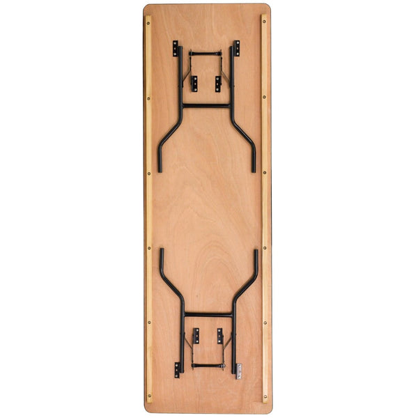 English Elm Gael 8-Foot Rectangular Folding Banquet Table for Events, Dining & Versatile Everyday Use YT-WTFT30X96-TBL-GG