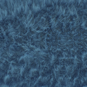English Elm Chalet 2' x 7' Turquoise Faux Fur Area Rug - Luxurious, Durable, Family-Friendly for Any Room Decor YTG-RG1113-27-TQ-GG