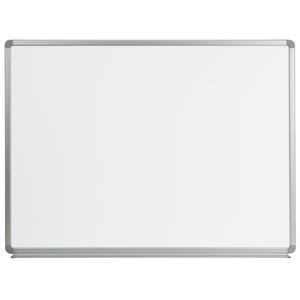 English Elm Cardim 4' W x 3' H Magnetic Dry Erase Board - Durable, Easy-Clean Whiteboard for Home & Office Use YU-90X120-WHITE-GG