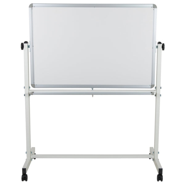 English Elm HERCULES Reversible Mobile Cork and Dry-Erase Board: Perfect for Classrooms and Meetings, 54.75"H Natural/White In Stock. Usually ships in 24 - 48 business hours YU-YCI-001-CK-GG