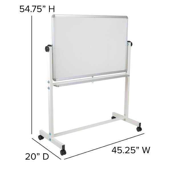 English Elm HERCULES Double-Sided Mobile Whiteboard with Magnetic Surface, Pen Tray & Smooth Mobility for All Spaces White In Stock. Usually ships in 24 - 48 business hours YU-YCI-001-GG