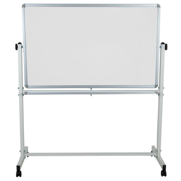 English Elm HERCULES Reversible Mobile Cork and Dry-Erase Board: Perfect for Classrooms and Meetings, 54.75"H Natural/White In Stock. Usually ships in 24 - 48 business hours YU-YCI-002-CK-GG